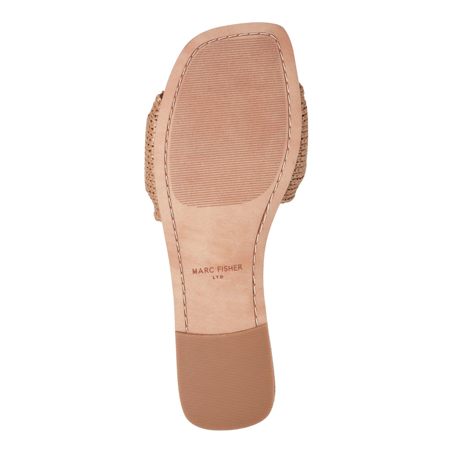 Marc Fisher Nalena Flat Slide Sandal - Natural