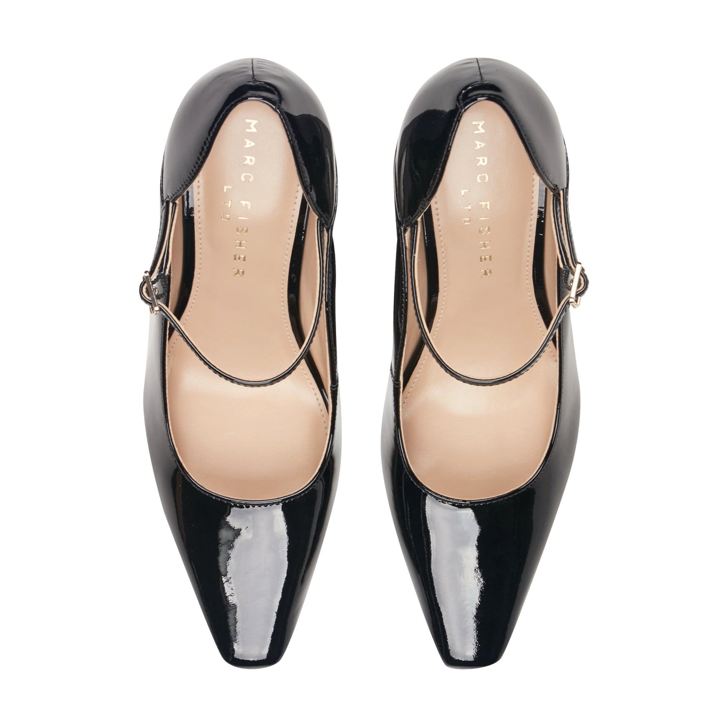 Marc Fisher Genevie Mary Jane Pump - Black Patent Leather