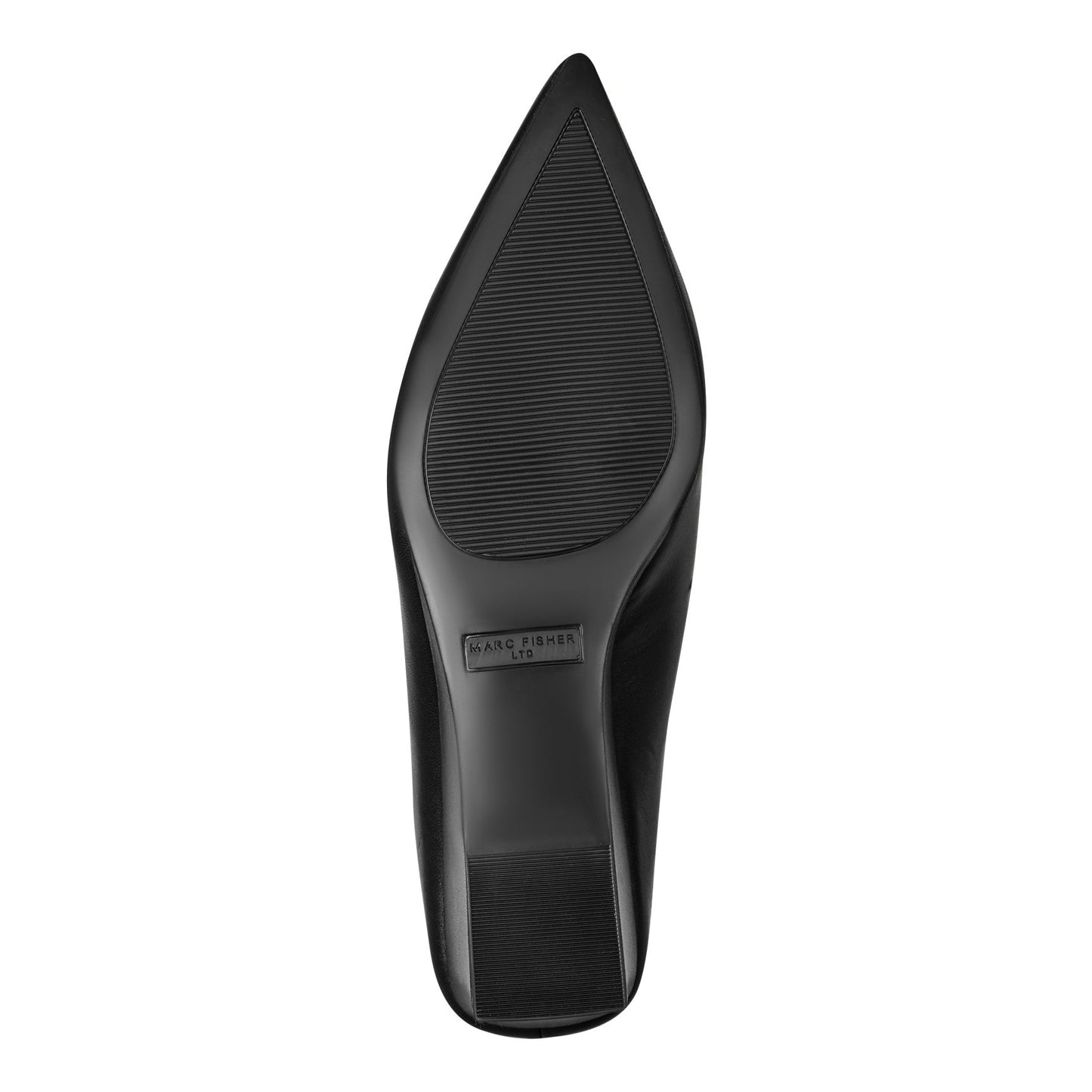 Marc Fisher Malley Leather Wedge Mule - Black Leather