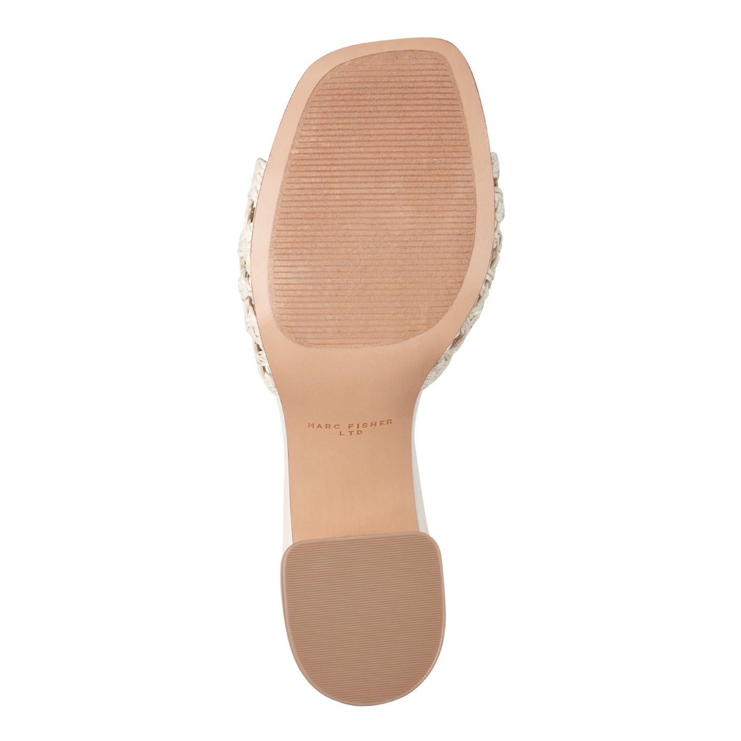 Marc Fisher Farrel Woven Mule Sandal - Chic Cream