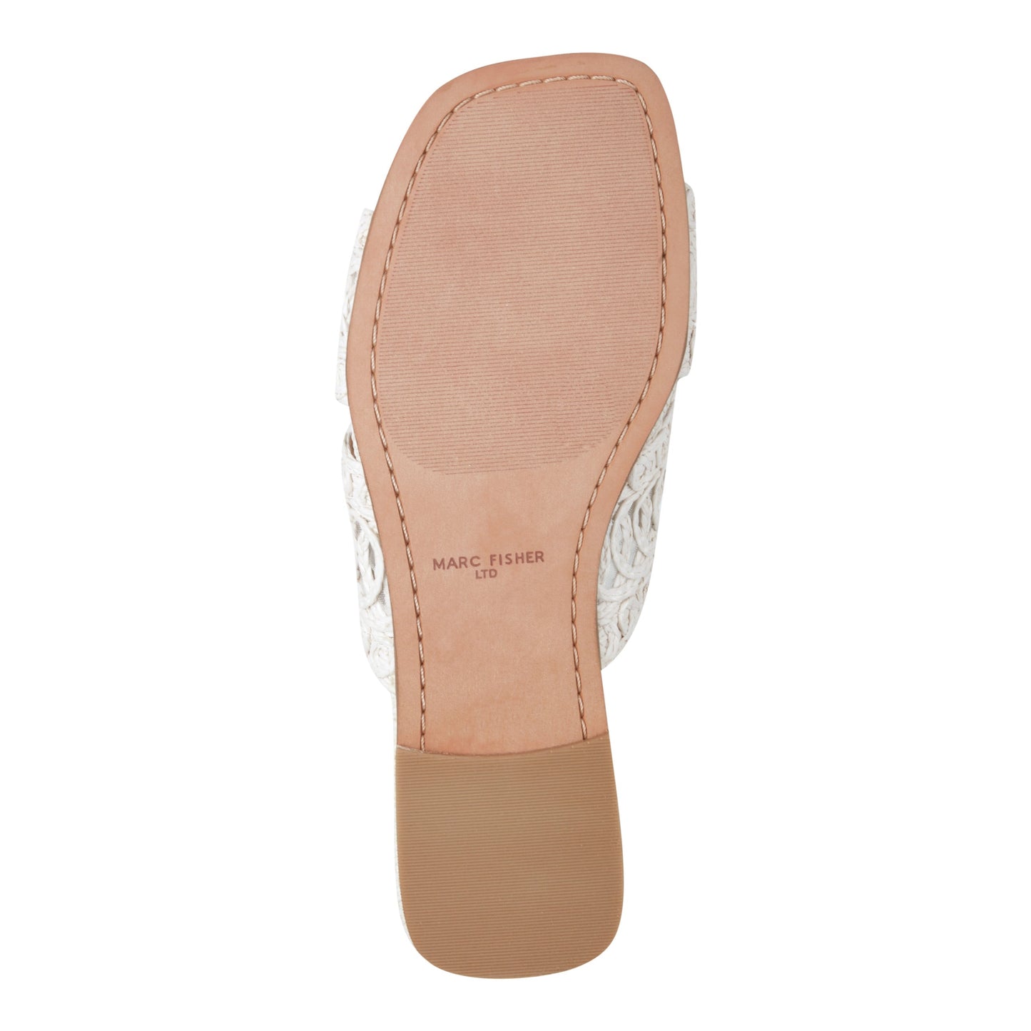 Marc Fisher Nalany Flat Sandal - White
