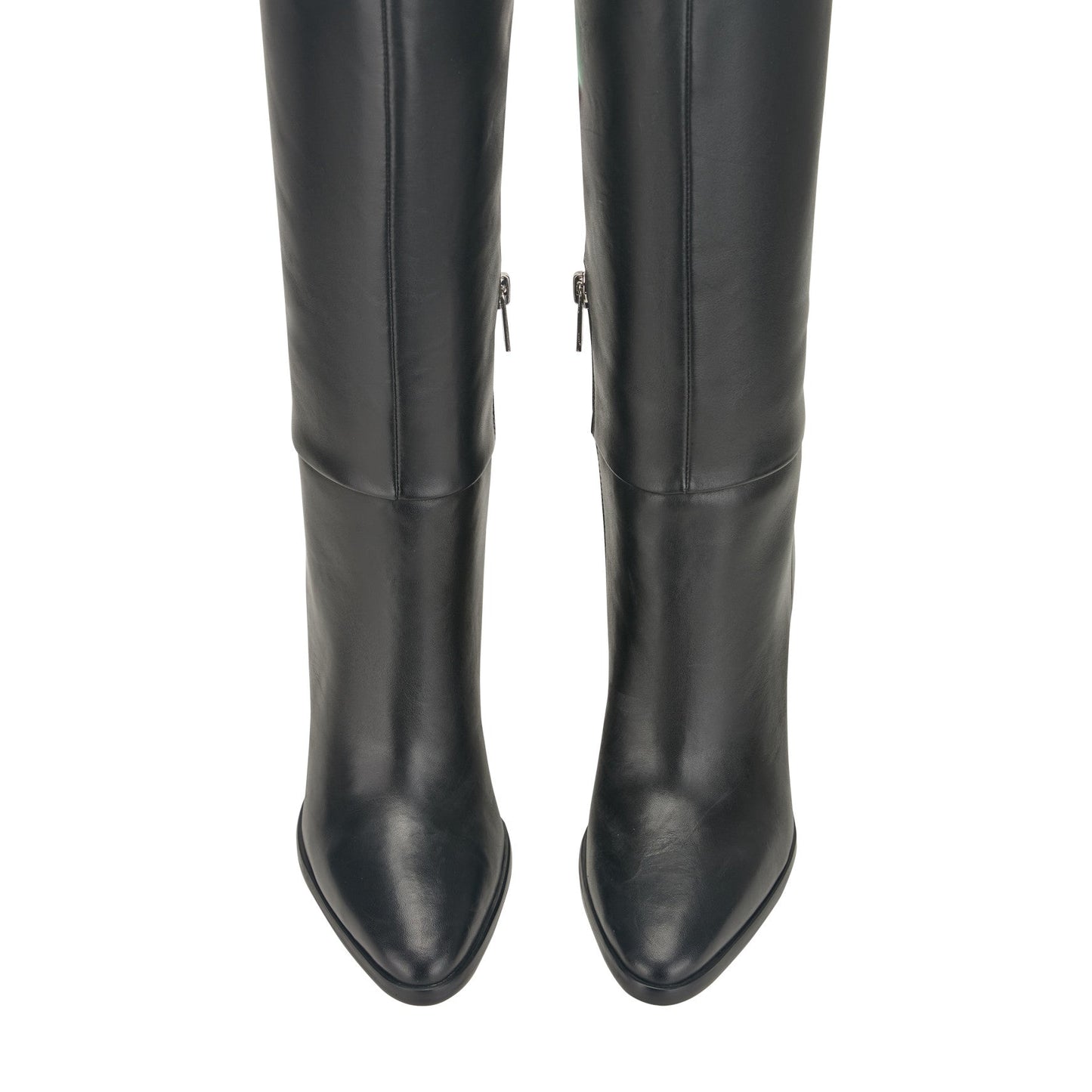 Marc Fisher Lannie Dress Leather Boot - Black Leather