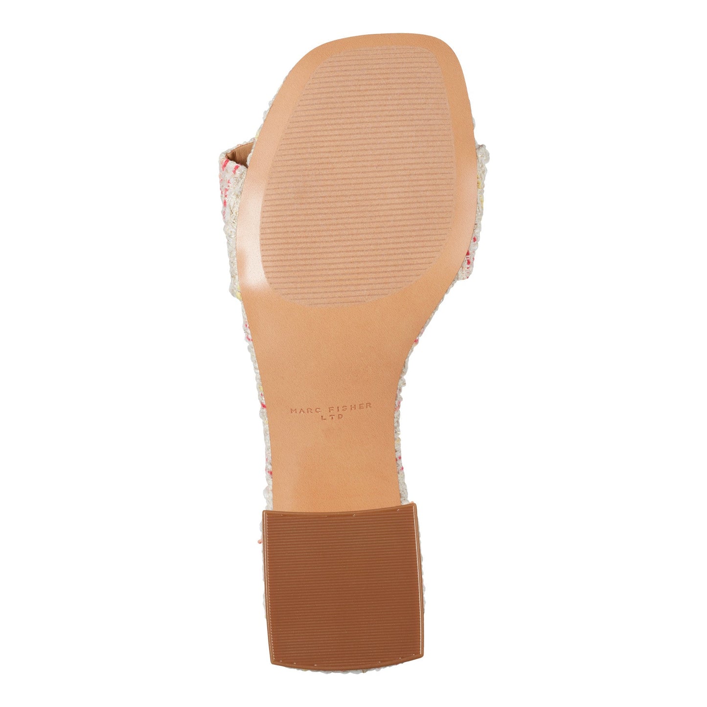 Marc Fisher Olysa Slide Dress Sandal - Red/Cream Stripe