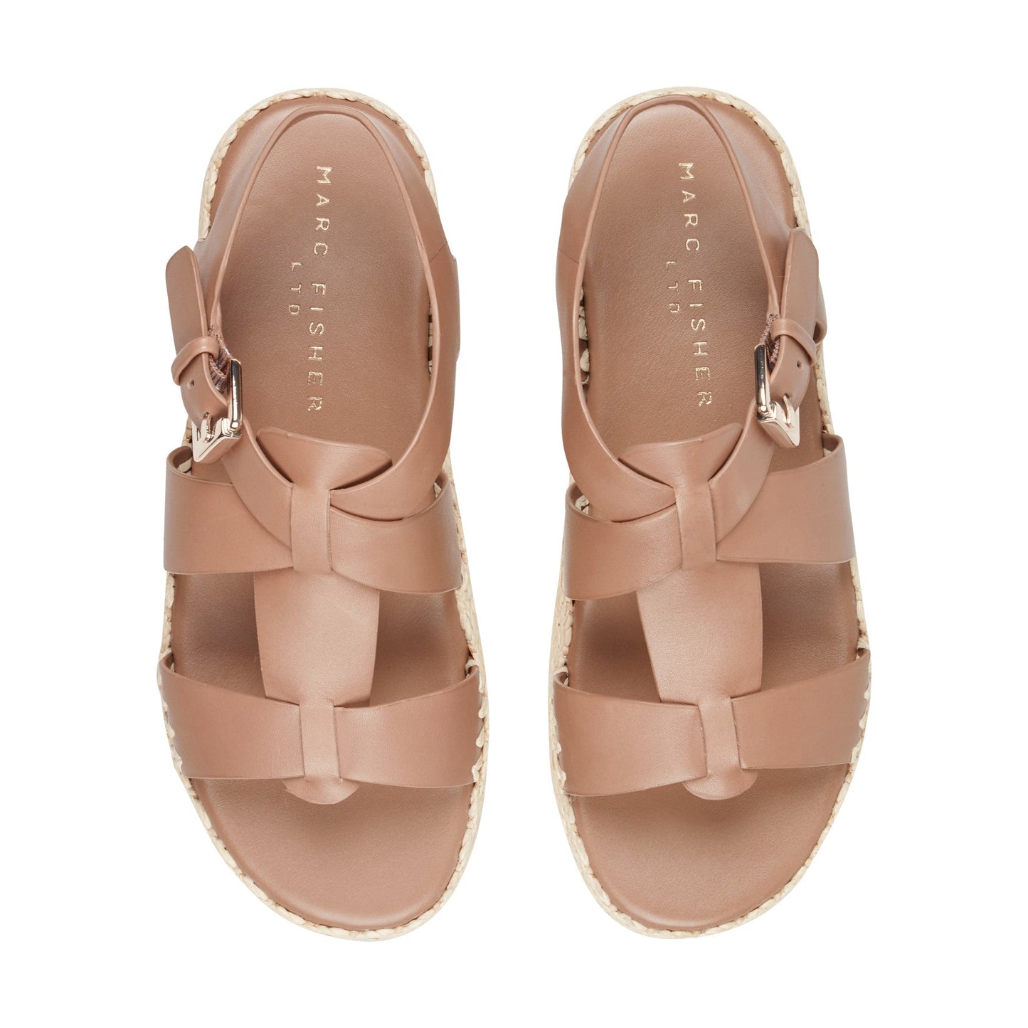 Marc Fisher Elissa Espadrille Sandal - Brown Leather