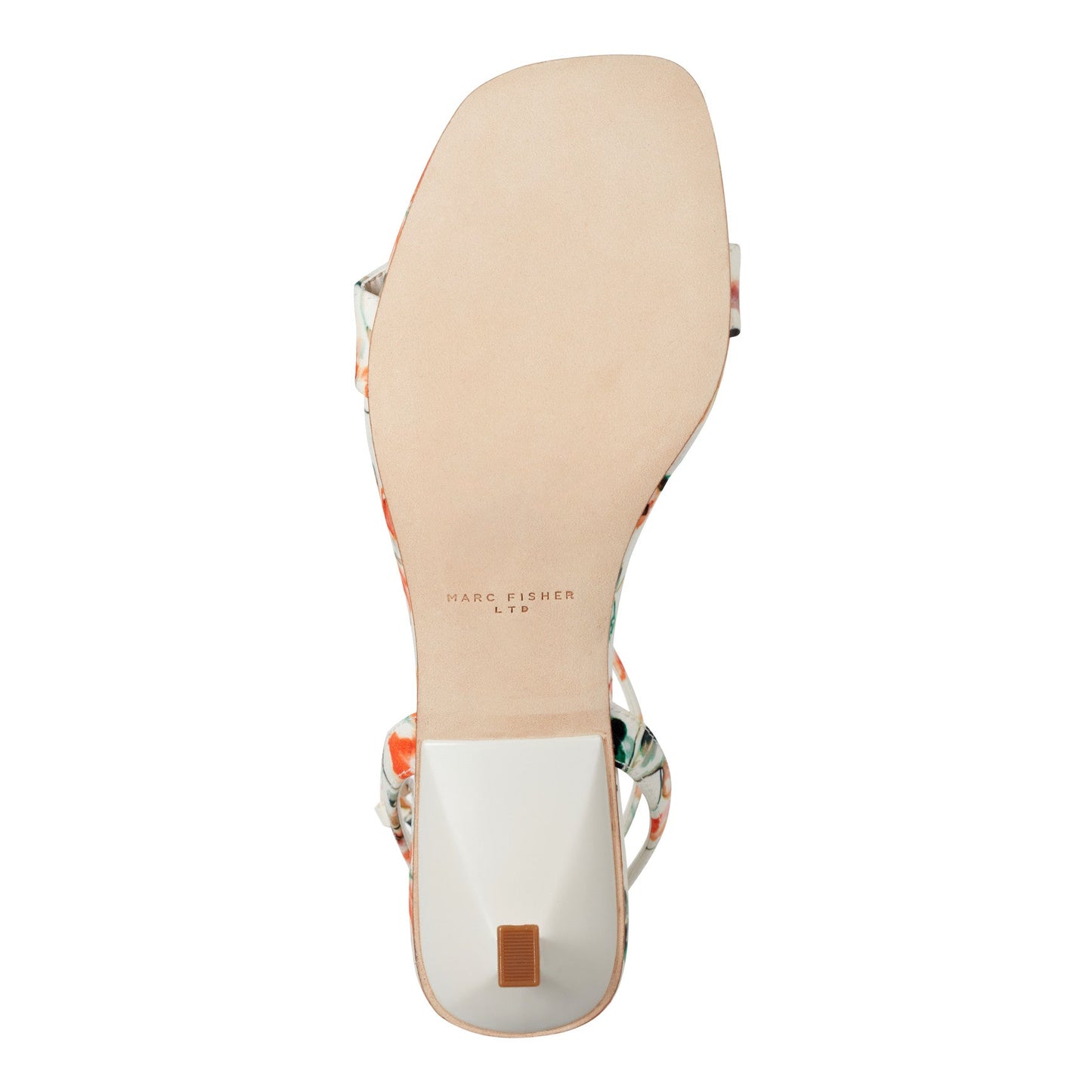 Marc Fisher Alona Ankle Strap Sandal - White Floral