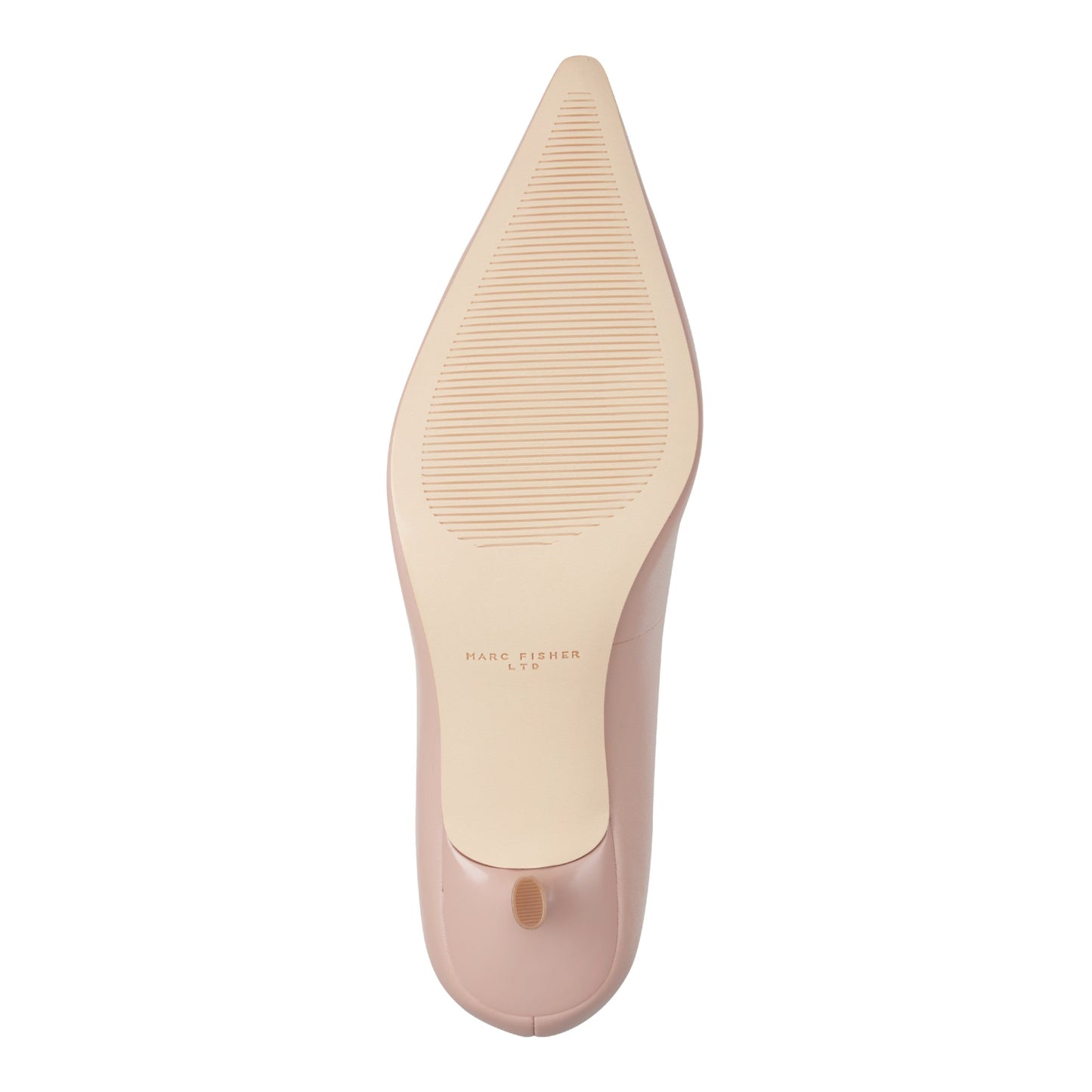 Marc Fisher Calynna Leather Kitten Heel Pump - Light Pink Leather