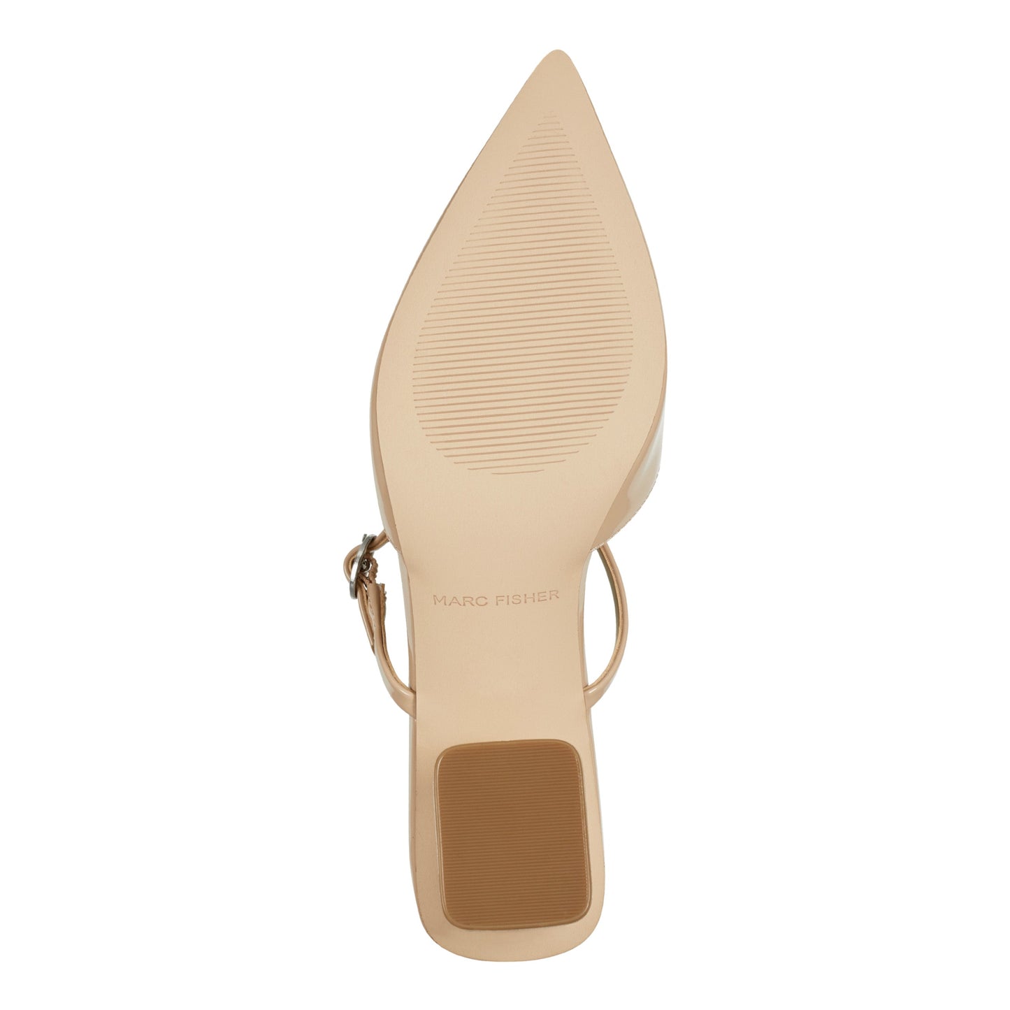 Marc Fisher Lakey Heeled Mule - Light Natural Patent