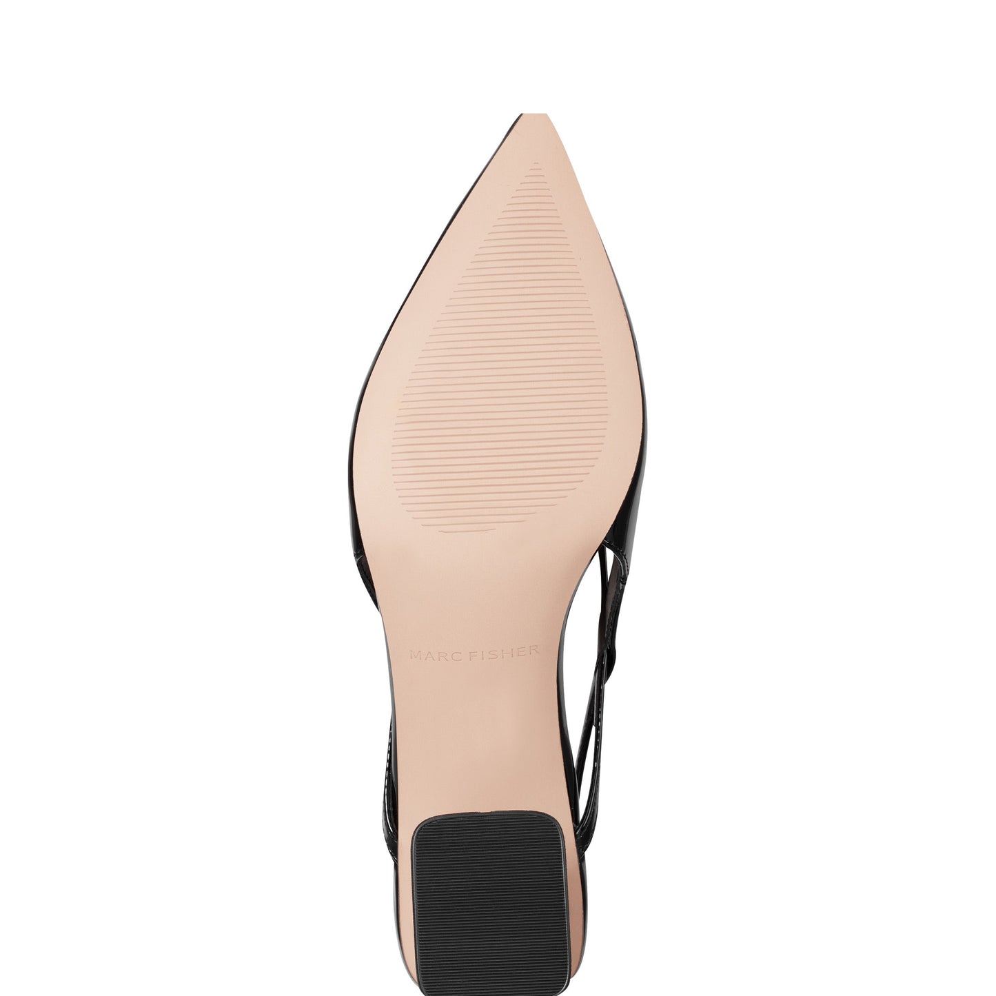 Marc Fisher Laily Bow Slingback Pump - Black Patent