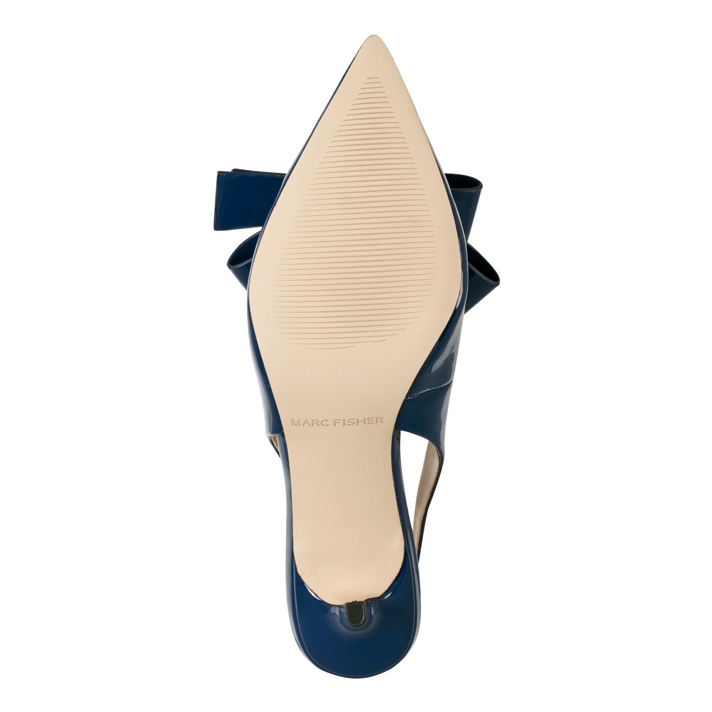 Marc Fisher Allon Bow Slingback Pump - Navy Patent
