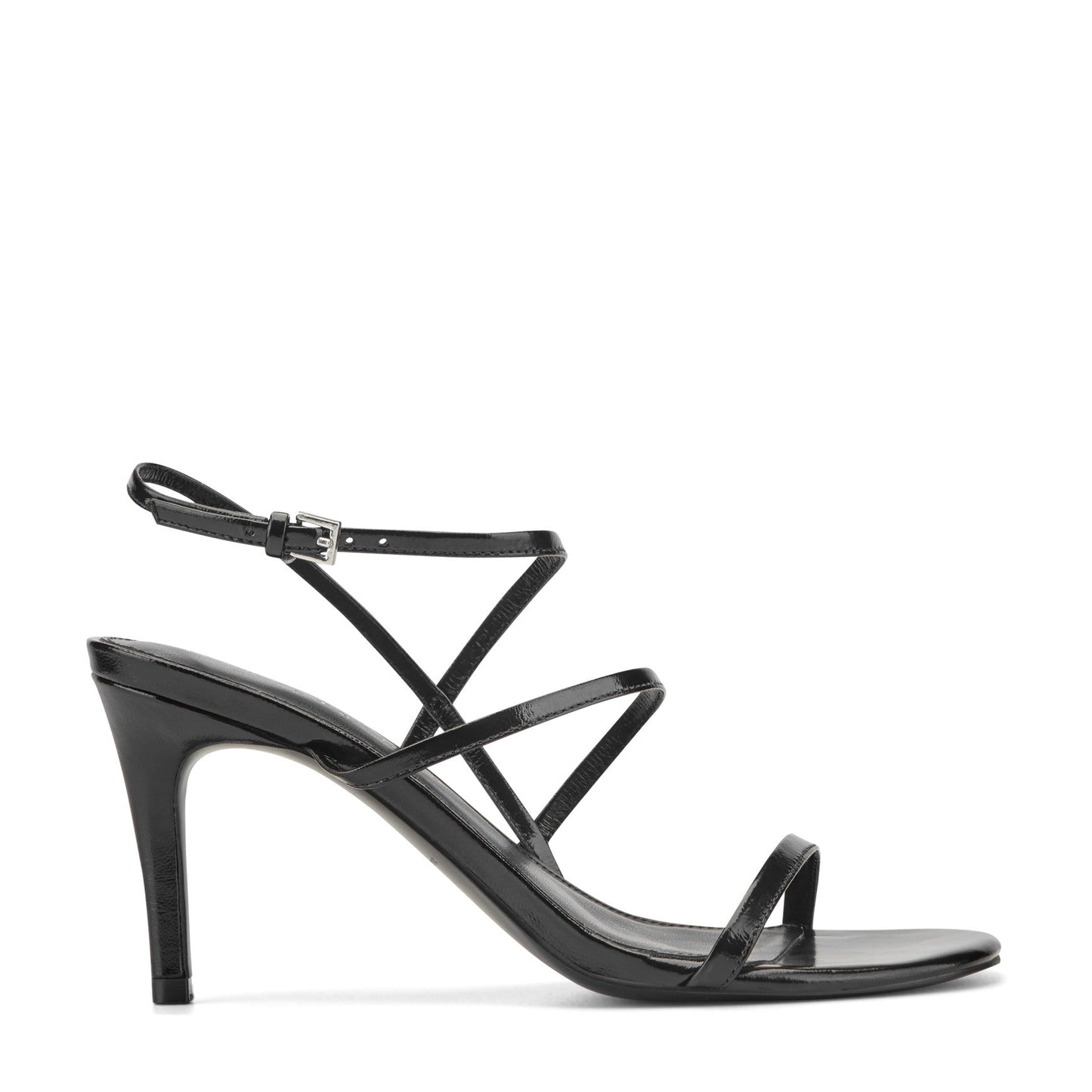 Marc Fisher Denzi Strappy Leather Sandal - Black Leather