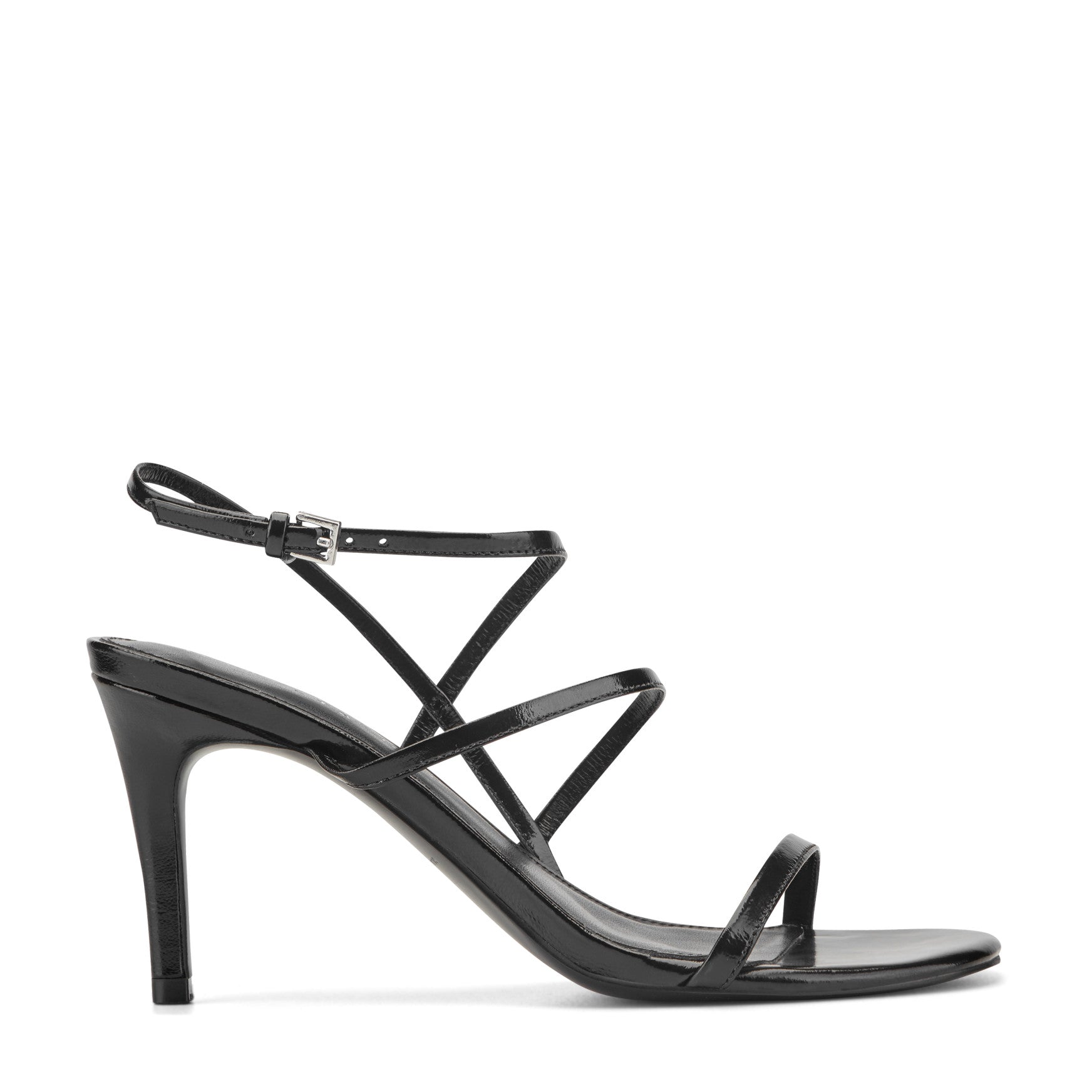 Marc Fisher Denzi Strappy Leather Sandal - Black Leather