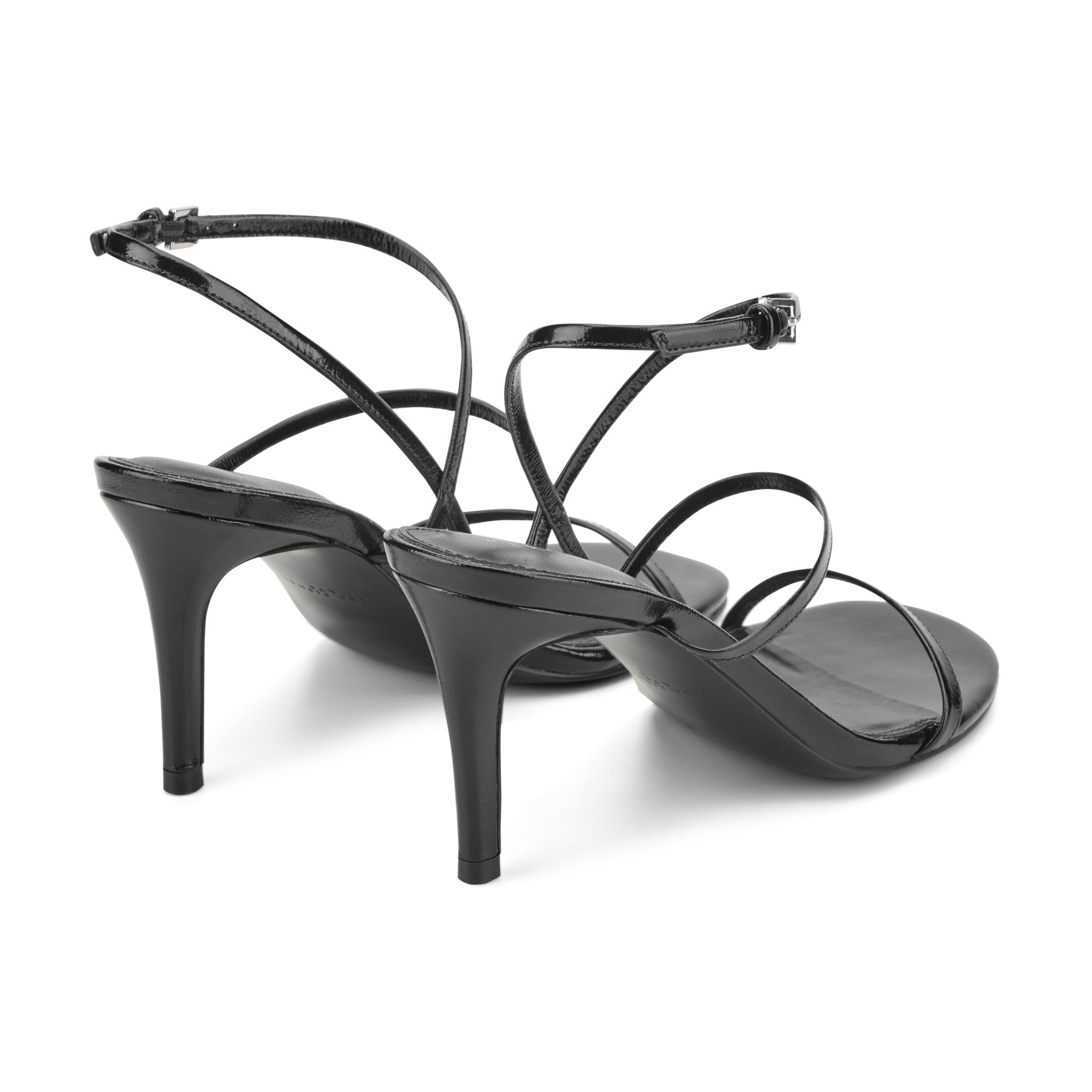 Marc Fisher Denzi Strappy Leather Sandal - Black Leather