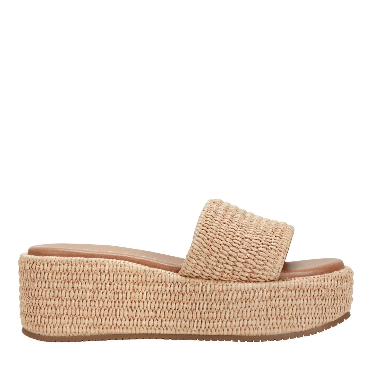Marc Fisher Daylin Flatform Sandal - Natural Raffia