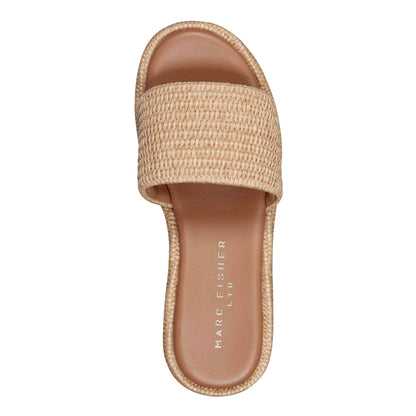 Marc Fisher Daylin Flatform Sandal - Natural Raffia