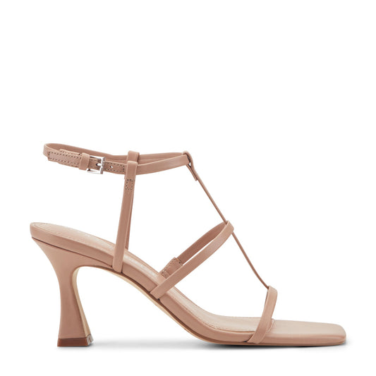 Marc Fisher Dennie Strappy Leather Dress Sandal - Natural Leather