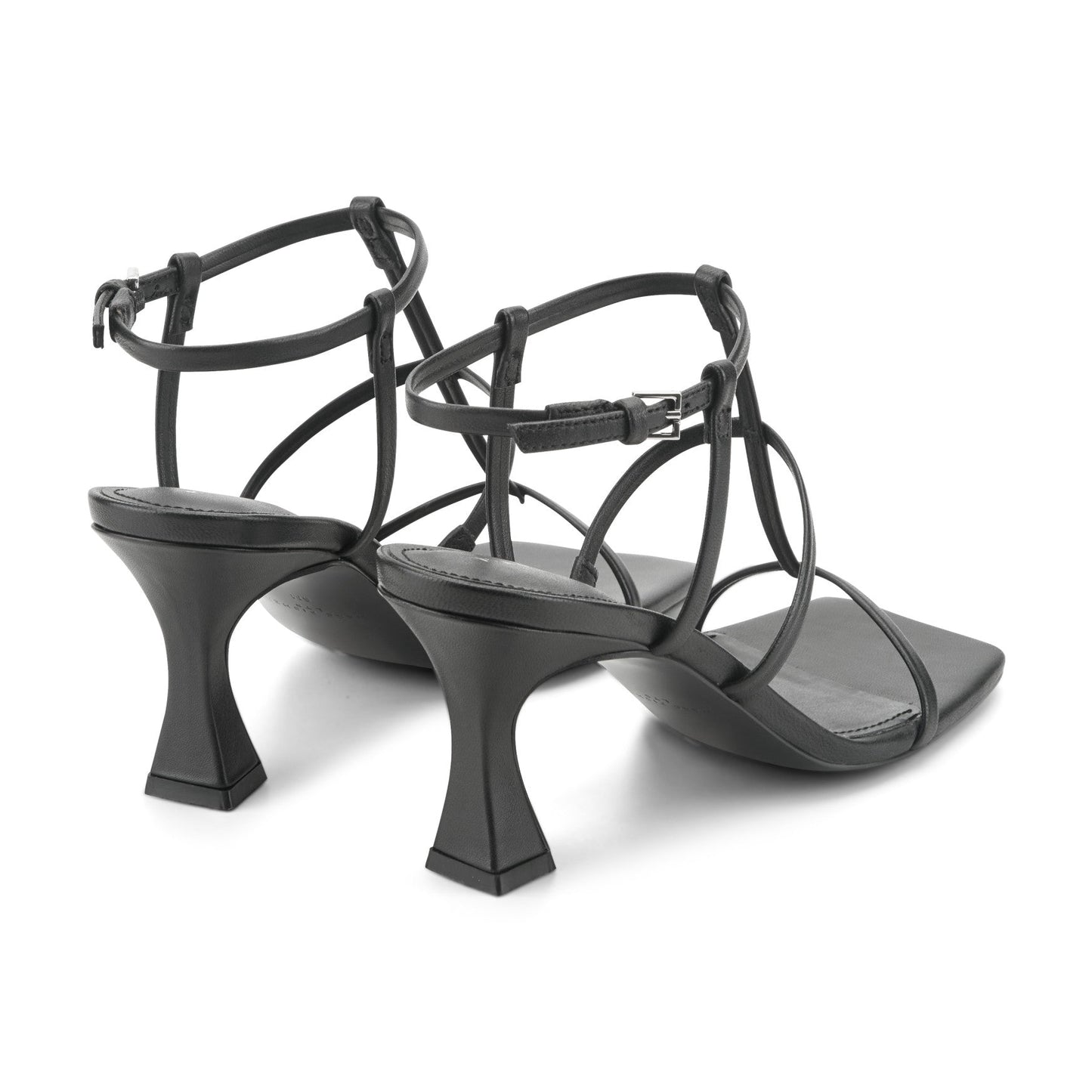 Marc Fisher Dennie Strappy Leather Dress Sandal - Black Leather
