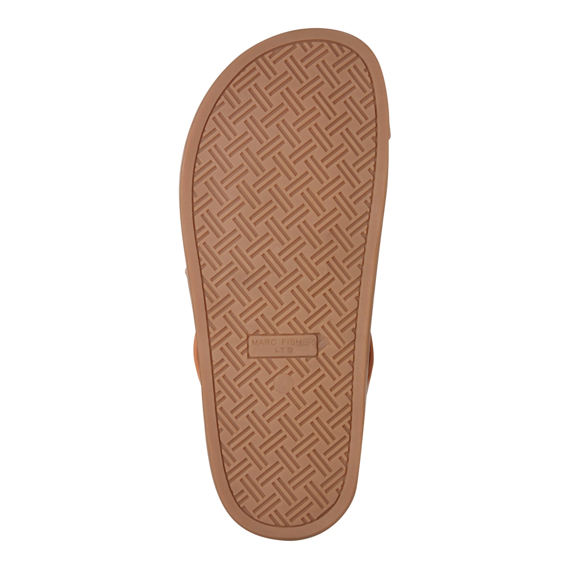 Marc Fisher Braidey Strappy Flat Leather Sandal - Natural Leather
