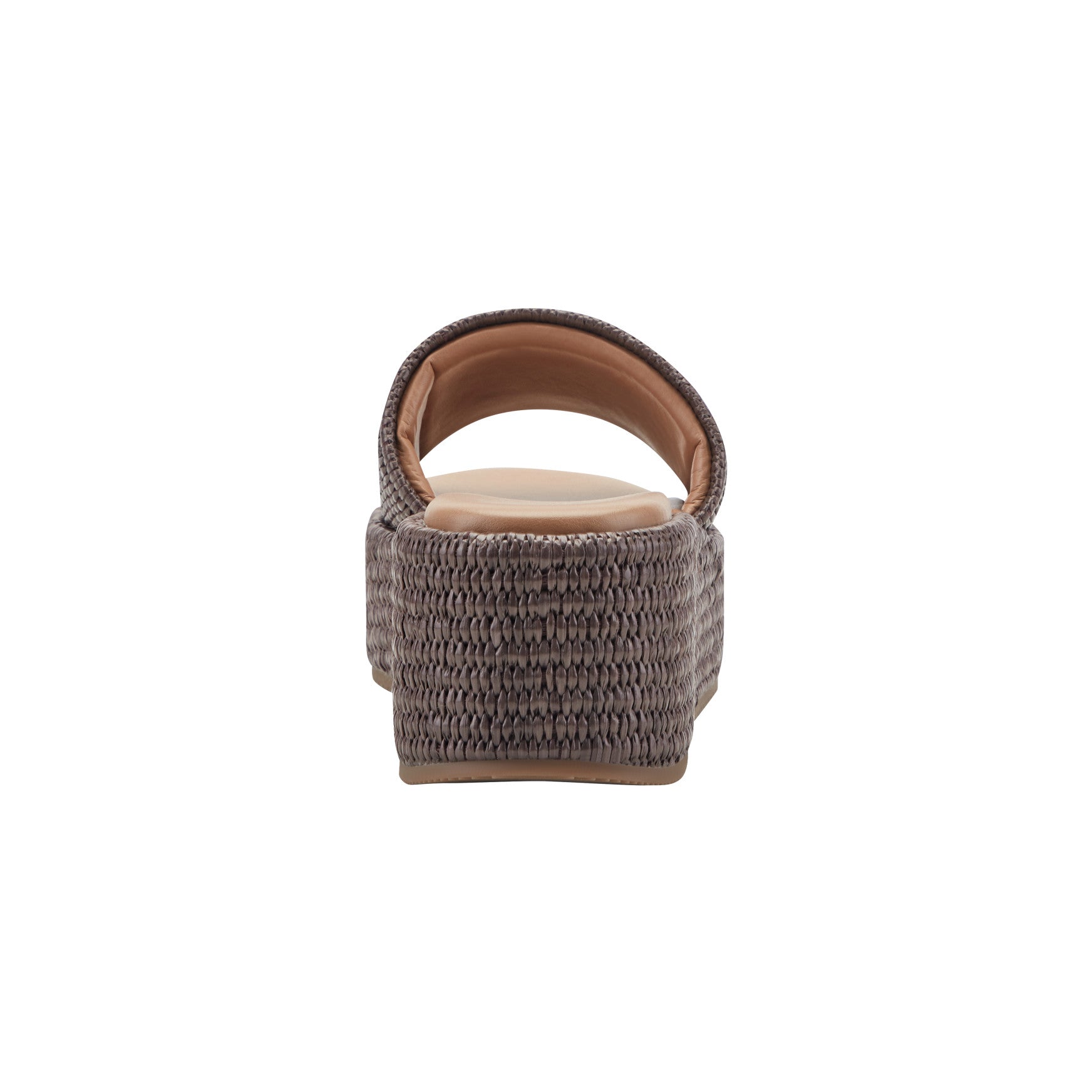 Marc Fisher Daylin Flatform Sandal - Brown Raffia