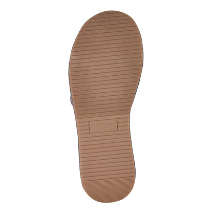 Marc Fisher Daylin Flatform Sandal - Brown Raffia