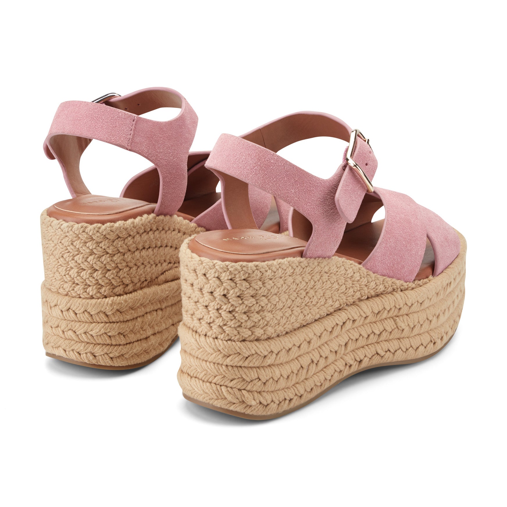 Marc Fisher Pasion Espadrille Wedge Sandal - Pink Suede