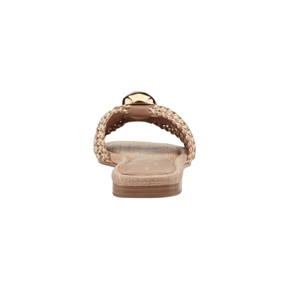Marc Fisher Nalena Flat Slide Sandal - Natural Multi