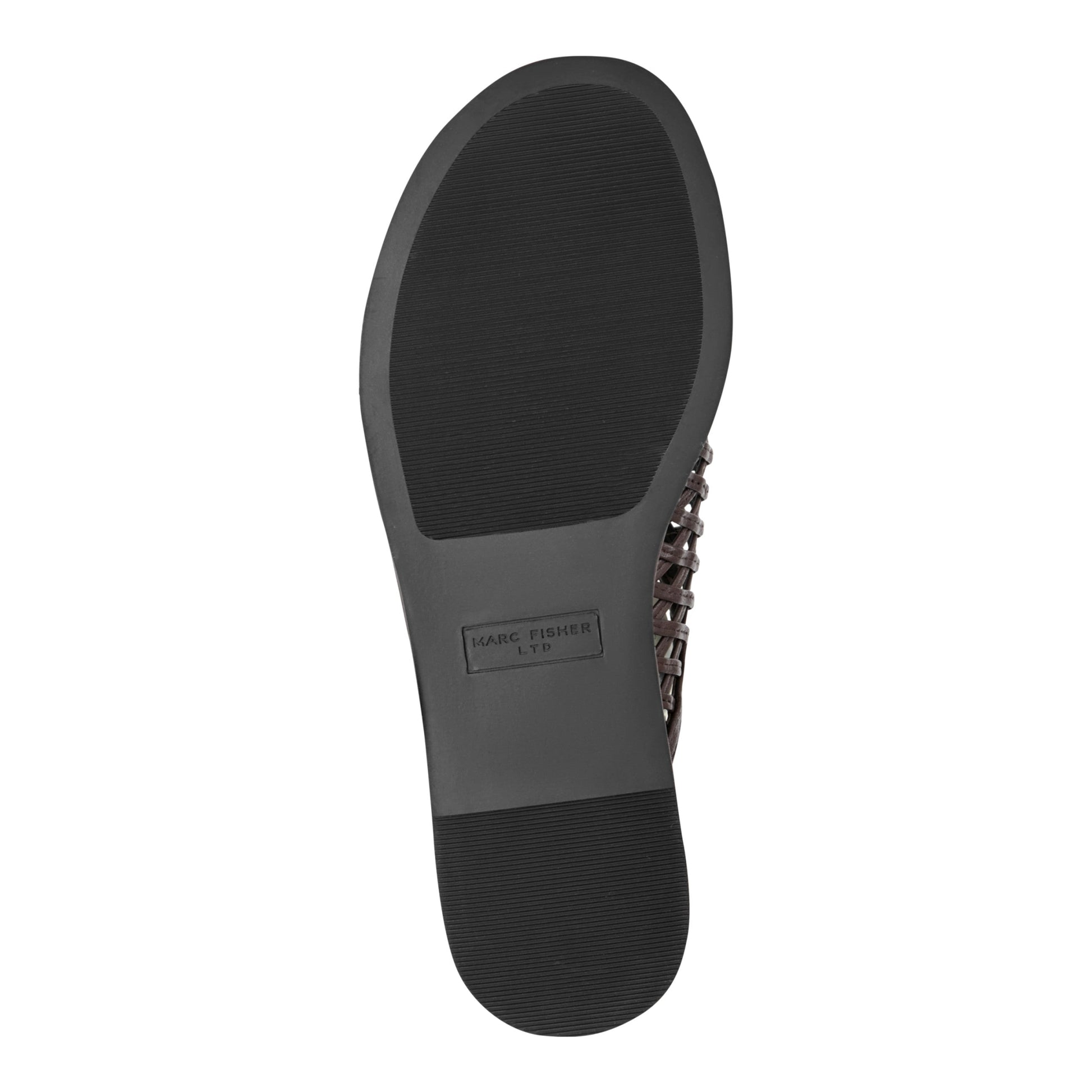 Marc Fisher Lynzi Woven Leather Mule - Dark Brown Leather