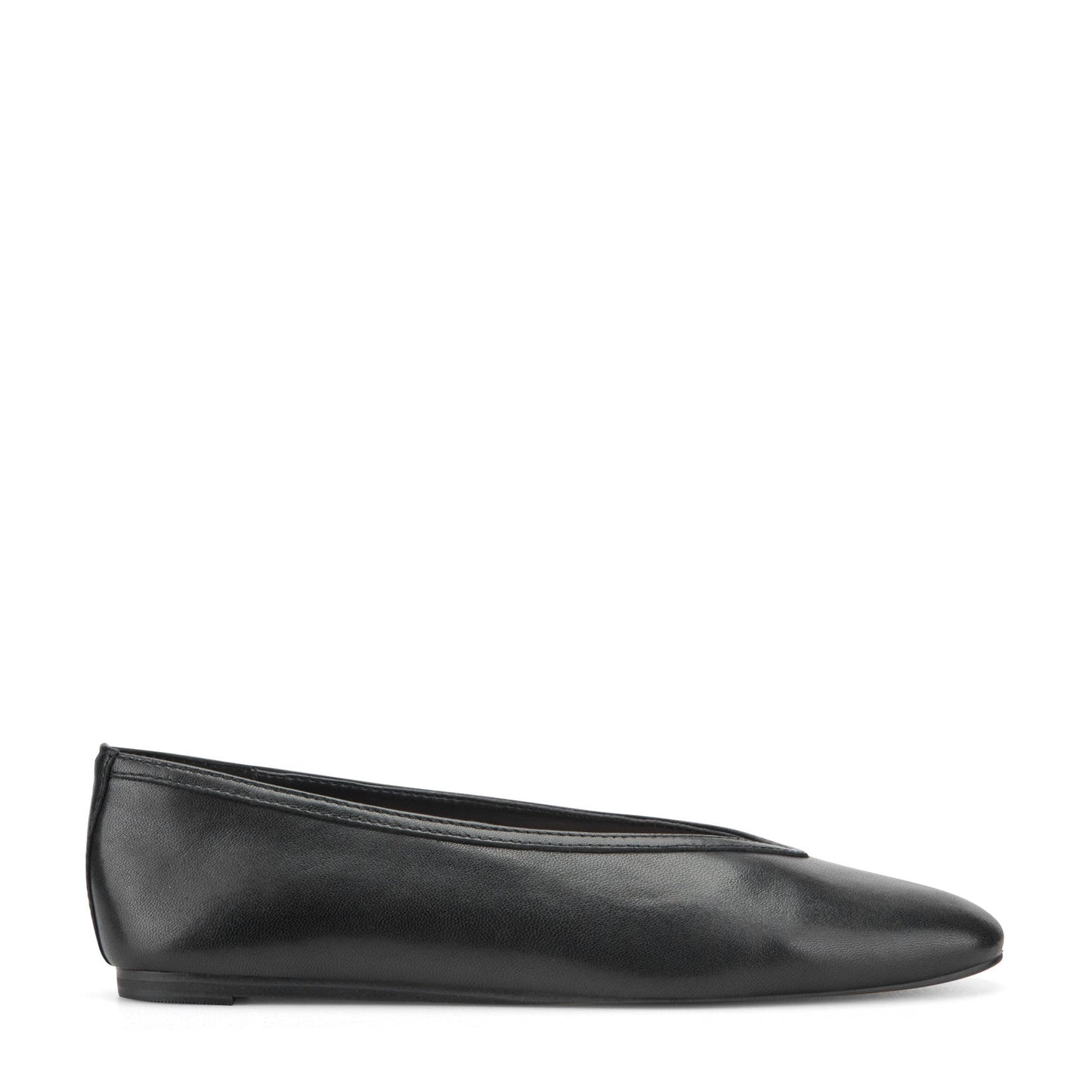 Marc Fisher Gradi Leather Ballet Flat - Black Leather