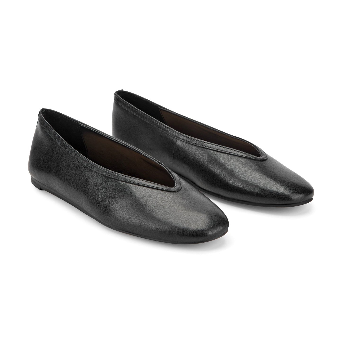 Marc Fisher Gradi Leather Ballet Flat - Black Leather