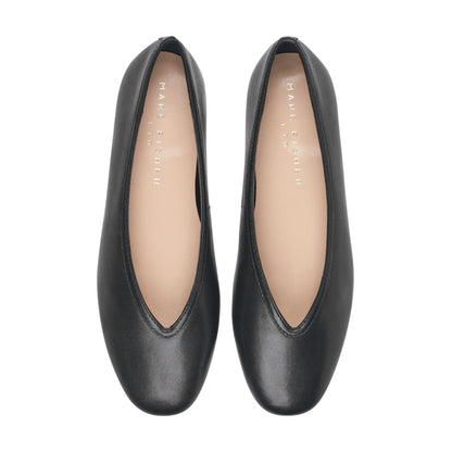 Marc Fisher Gradi Leather Ballet Flat - Black Leather