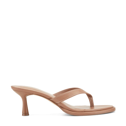 Marc Fisher Antonia Leather Thong Sandal - Natural Leather