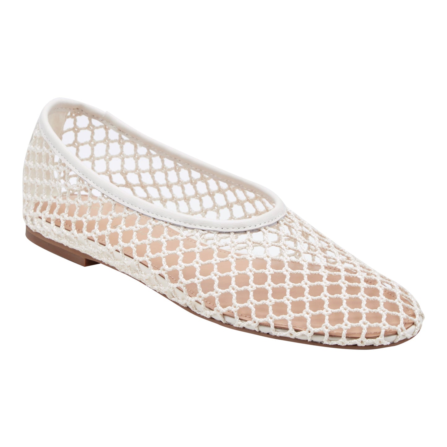 Marc Fisher Jazlyn Mesh Ballet Flat - Ivory Mesh