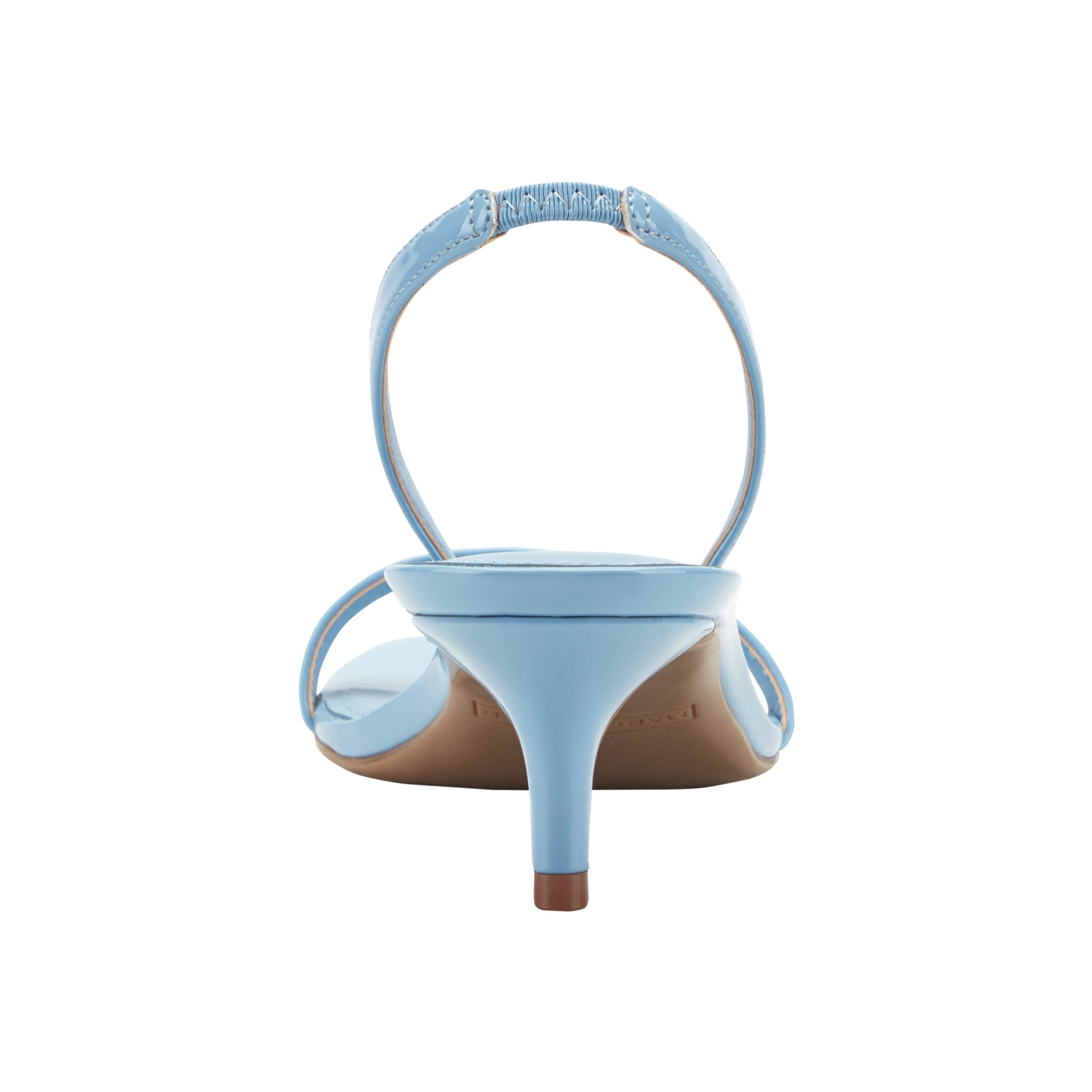 Marc Fisher Salla Slingback Kitten Heel Sandal - Light Blue Patent