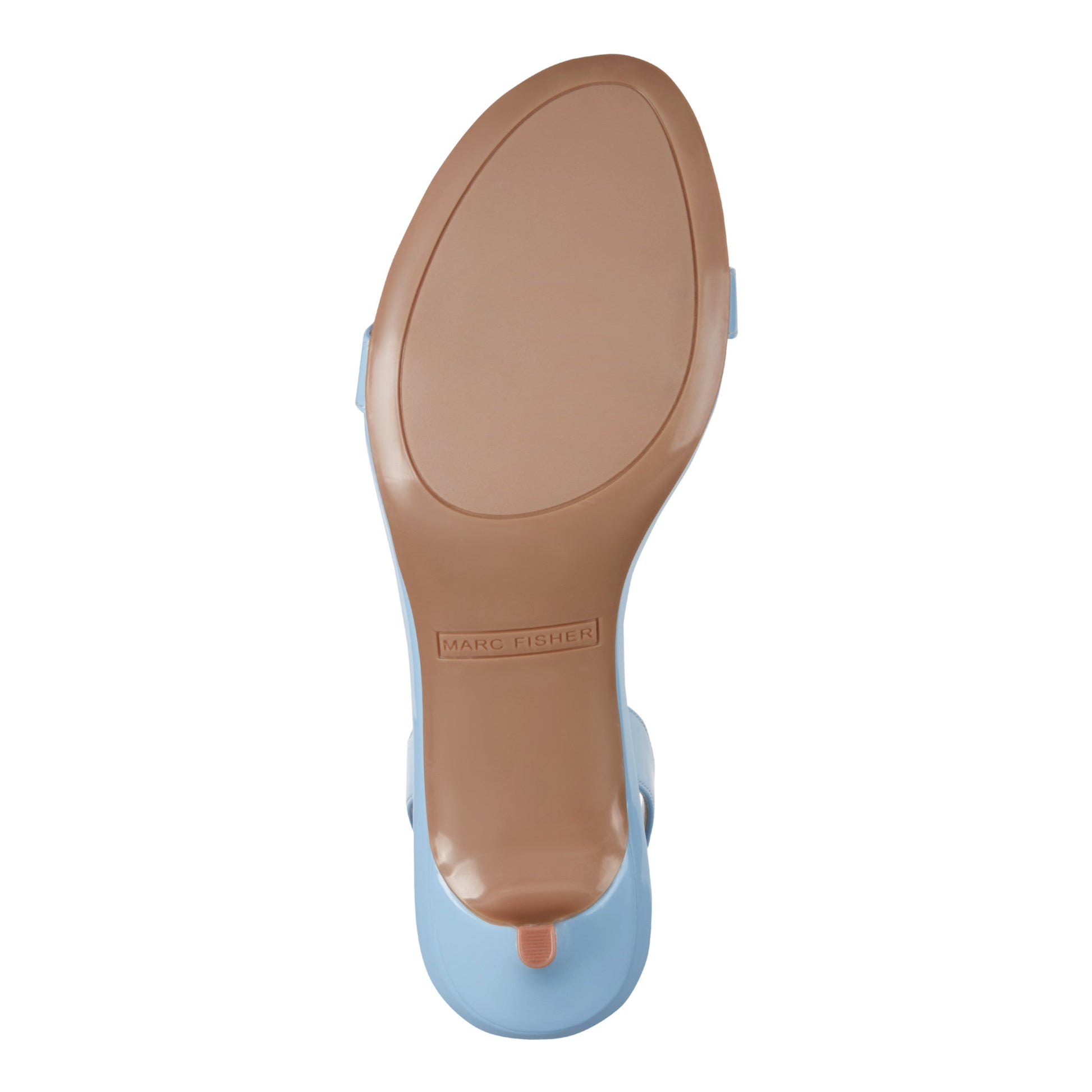 Marc Fisher Salla Slingback Kitten Heel Sandal - Light Blue Patent