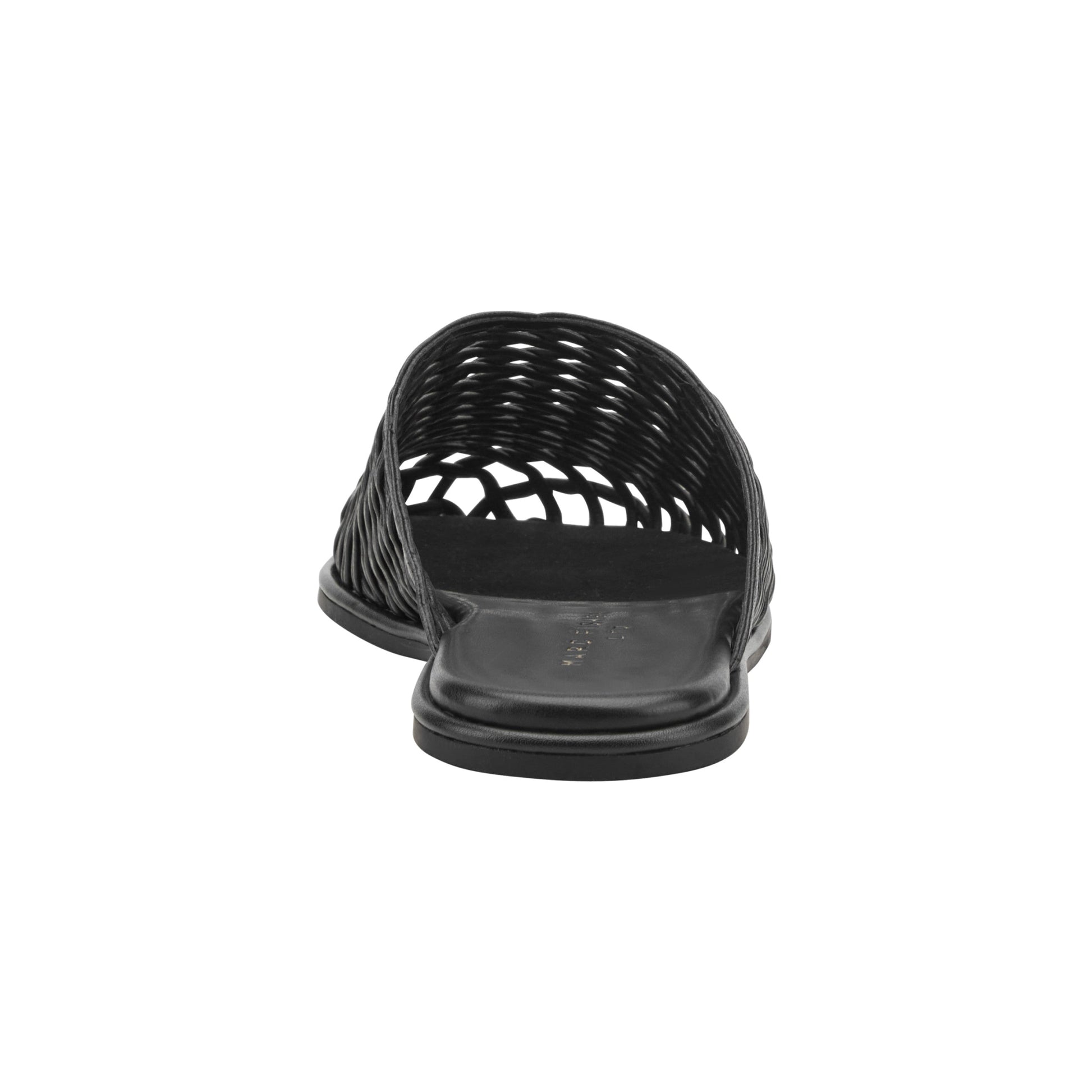 Marc Fisher Lynzi Woven Leather Mule - Black Leather