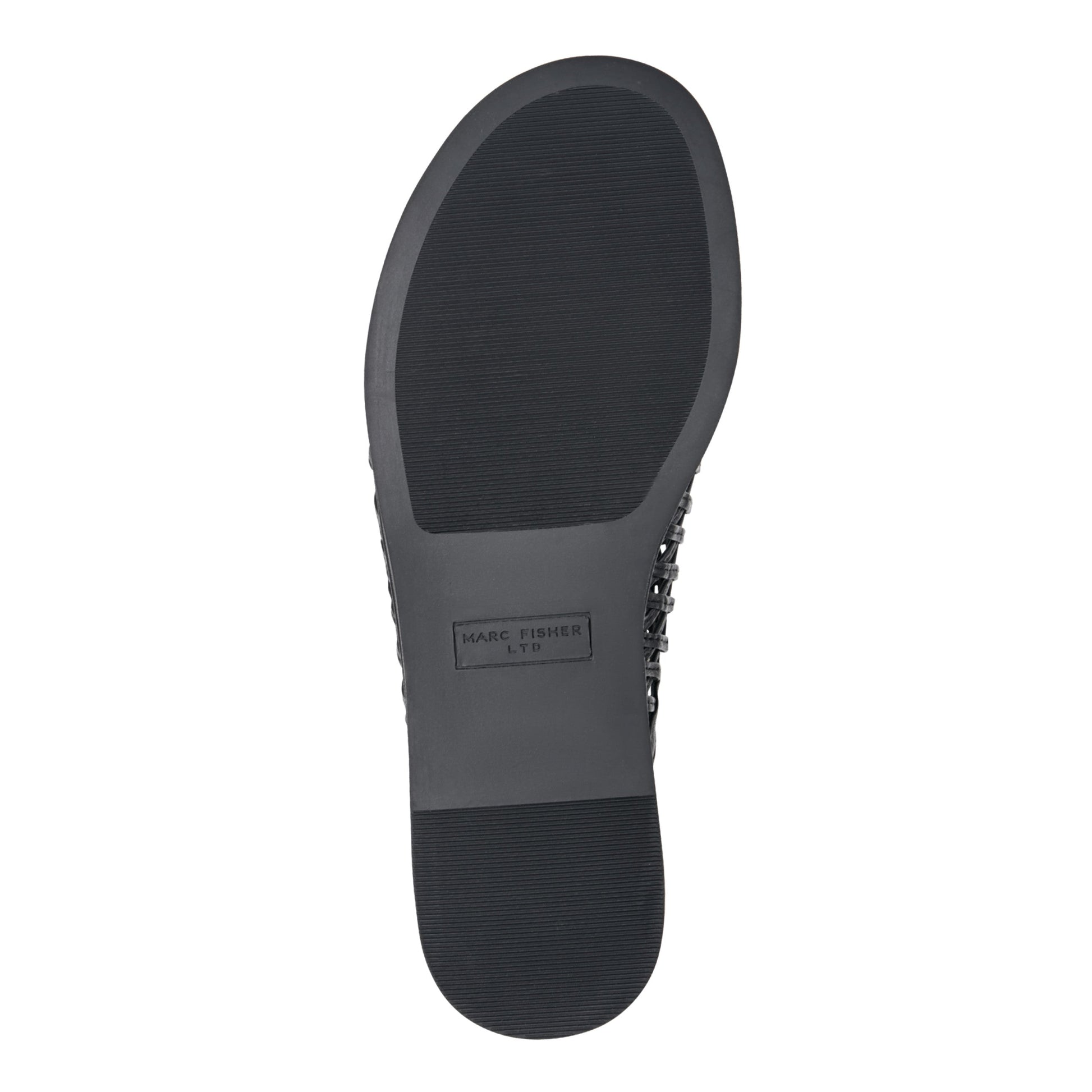 Marc Fisher Lynzi Woven Leather Mule - Black Leather
