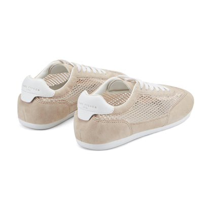 Marc Fisher Lexxy Suede Mesh Sneaker - Natural Suede/Mesh