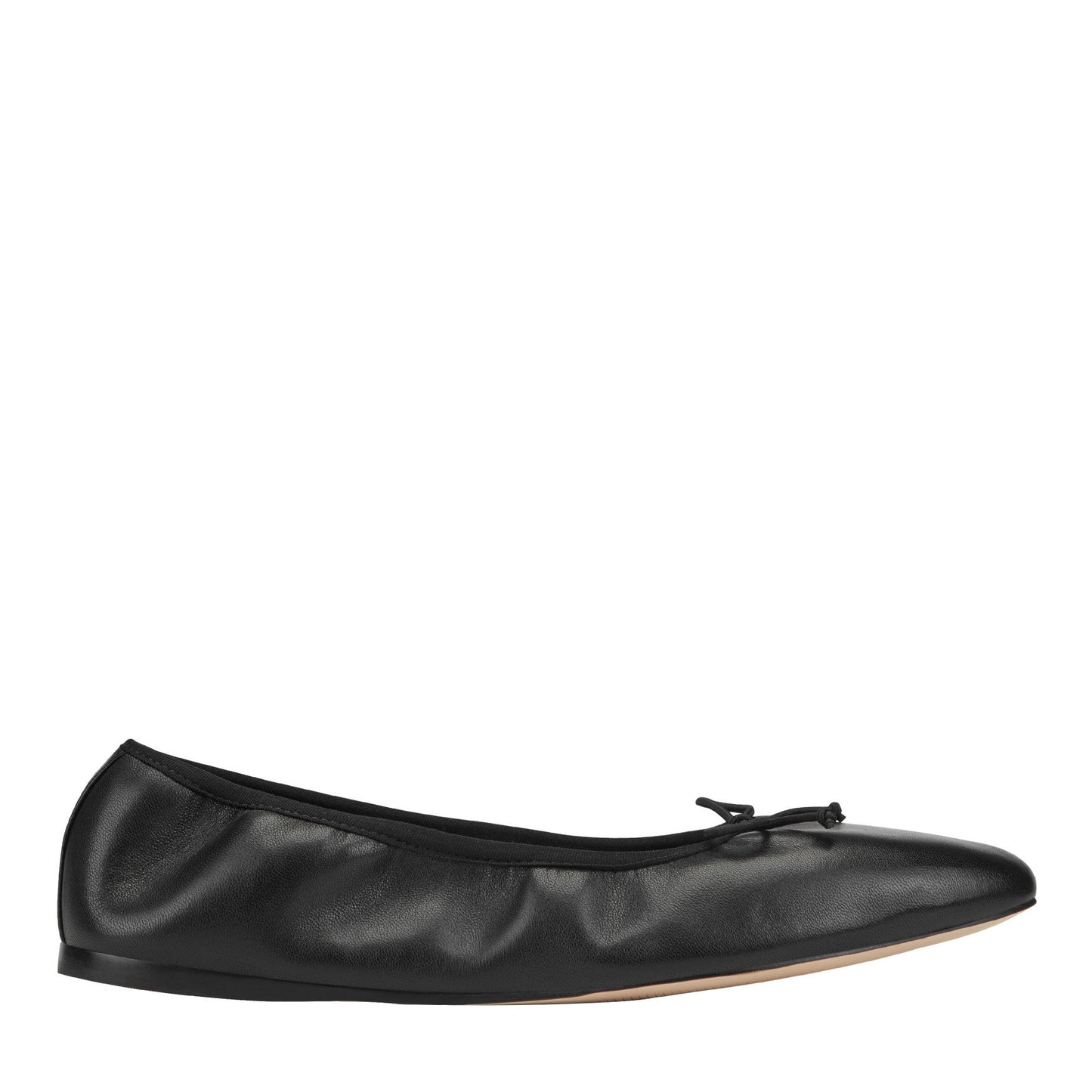 Marc Fisher Amellie Leather Ballet Flat - Black Leather
