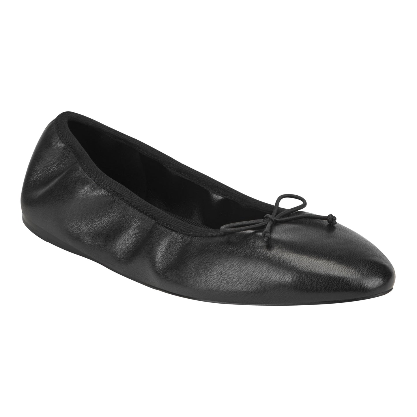 Marc Fisher Amellie Leather Ballet Flat - Black Leather