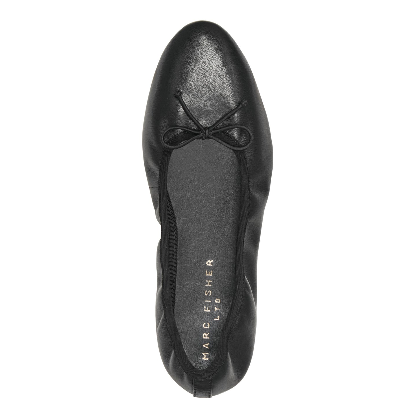 Marc Fisher Amellie Leather Ballet Flat - Black Leather