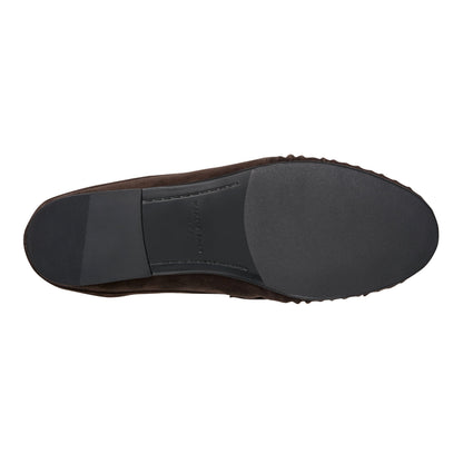 Marc Fisher Jaynie Leather Mule Loafer - Dark Brown Suede