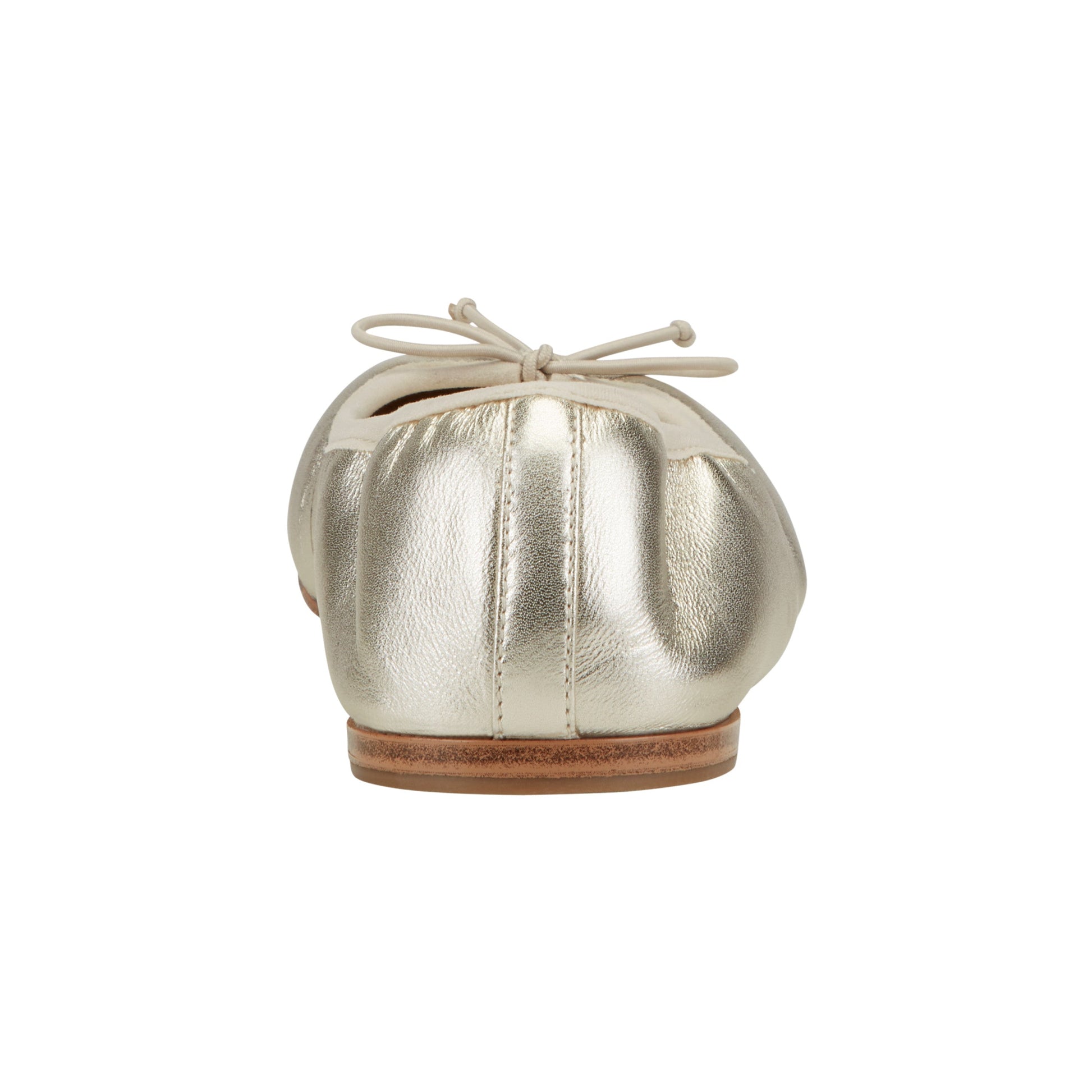 Marc Fisher Amellie Leather Ballet Flat - Platino Leather