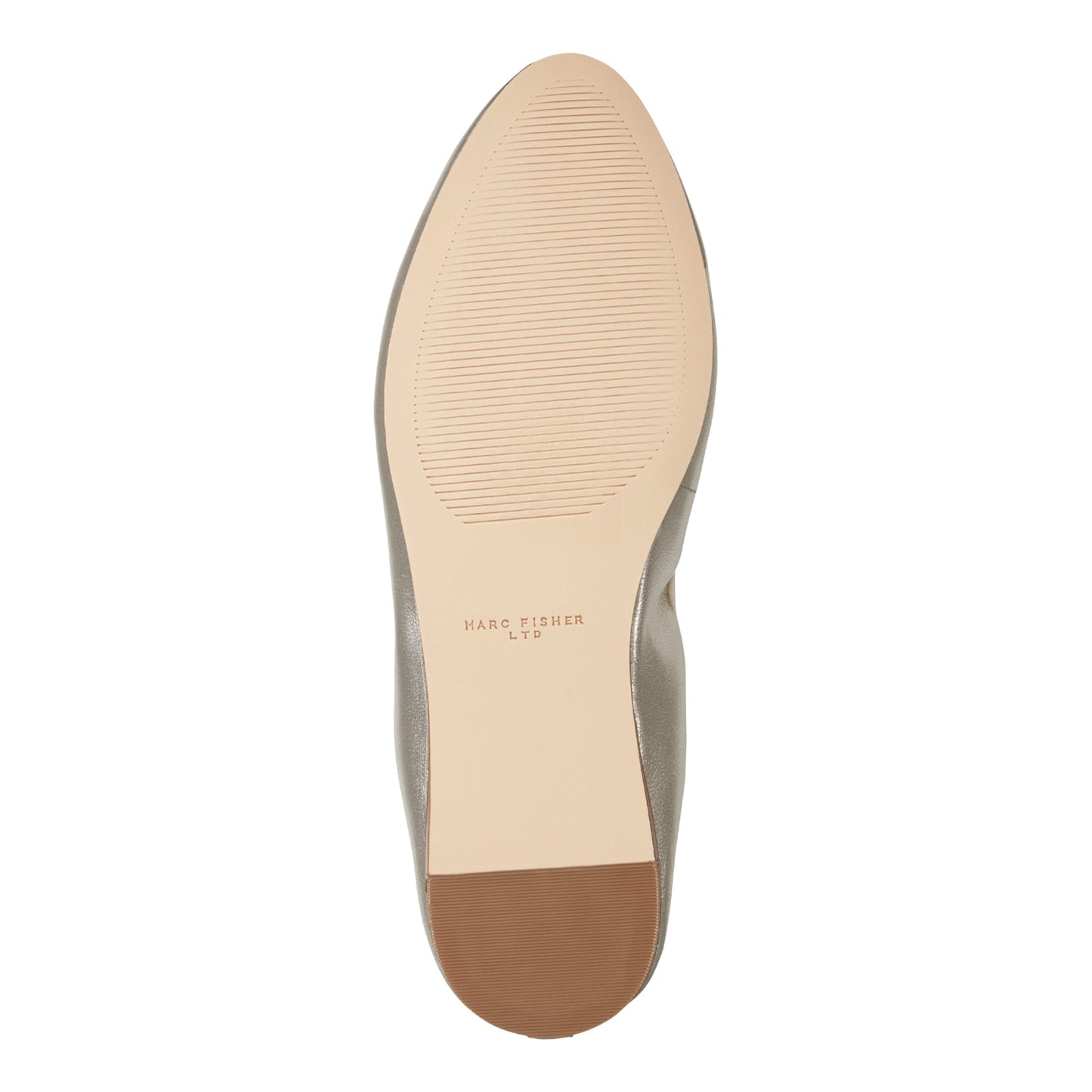 Marc Fisher Amellie Leather Ballet Flat - Platino Leather