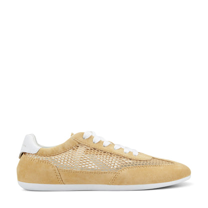 Marc Fisher Lexxy Suede Mesh Sneaker - Yellow Suede/Mesh