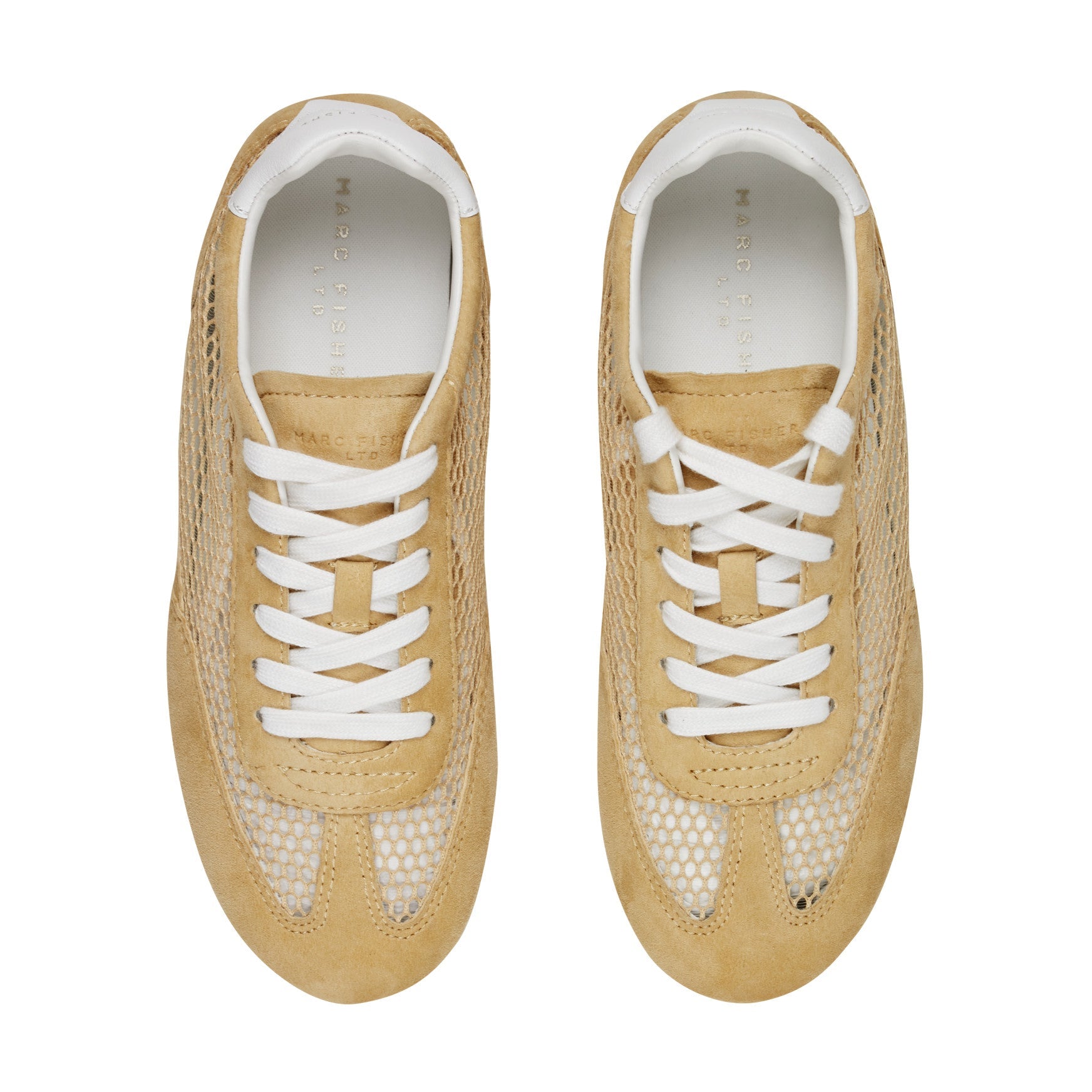 Marc Fisher Lexxy Suede Mesh Sneaker - Yellow Suede/Mesh