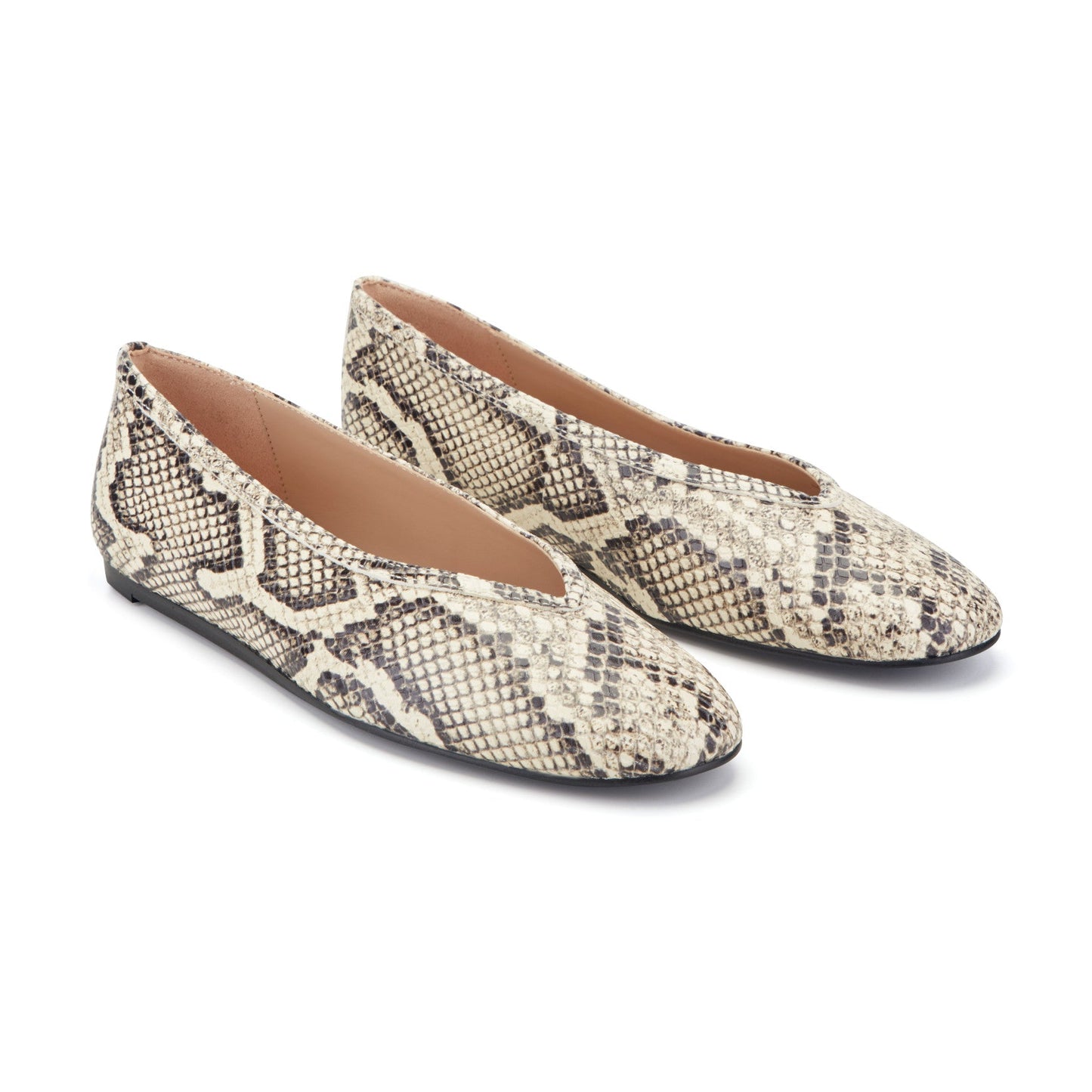 Marc Fisher Gradi Leather Ballet Flat - Snake Printed Leather