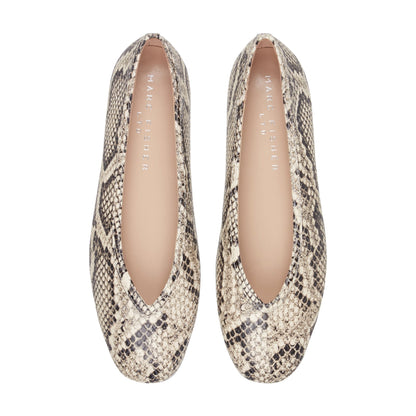 Marc Fisher Gradi Leather Ballet Flat - Snake Printed Leather