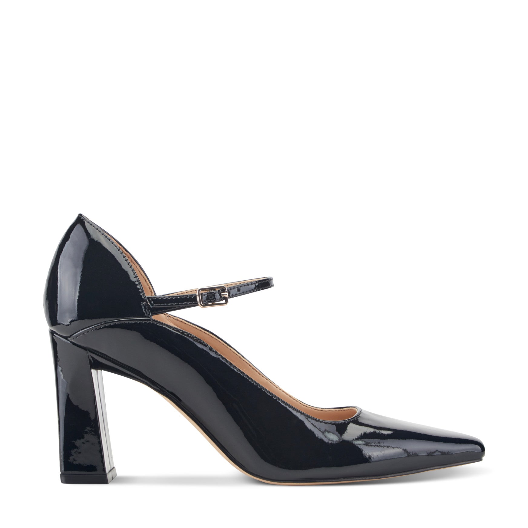 Marc Fisher Genevie Mary Jane Pump - Black Patent Leather