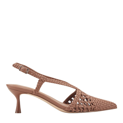 Marc Fisher Reagan Woven Leather Pump - Natural Leather