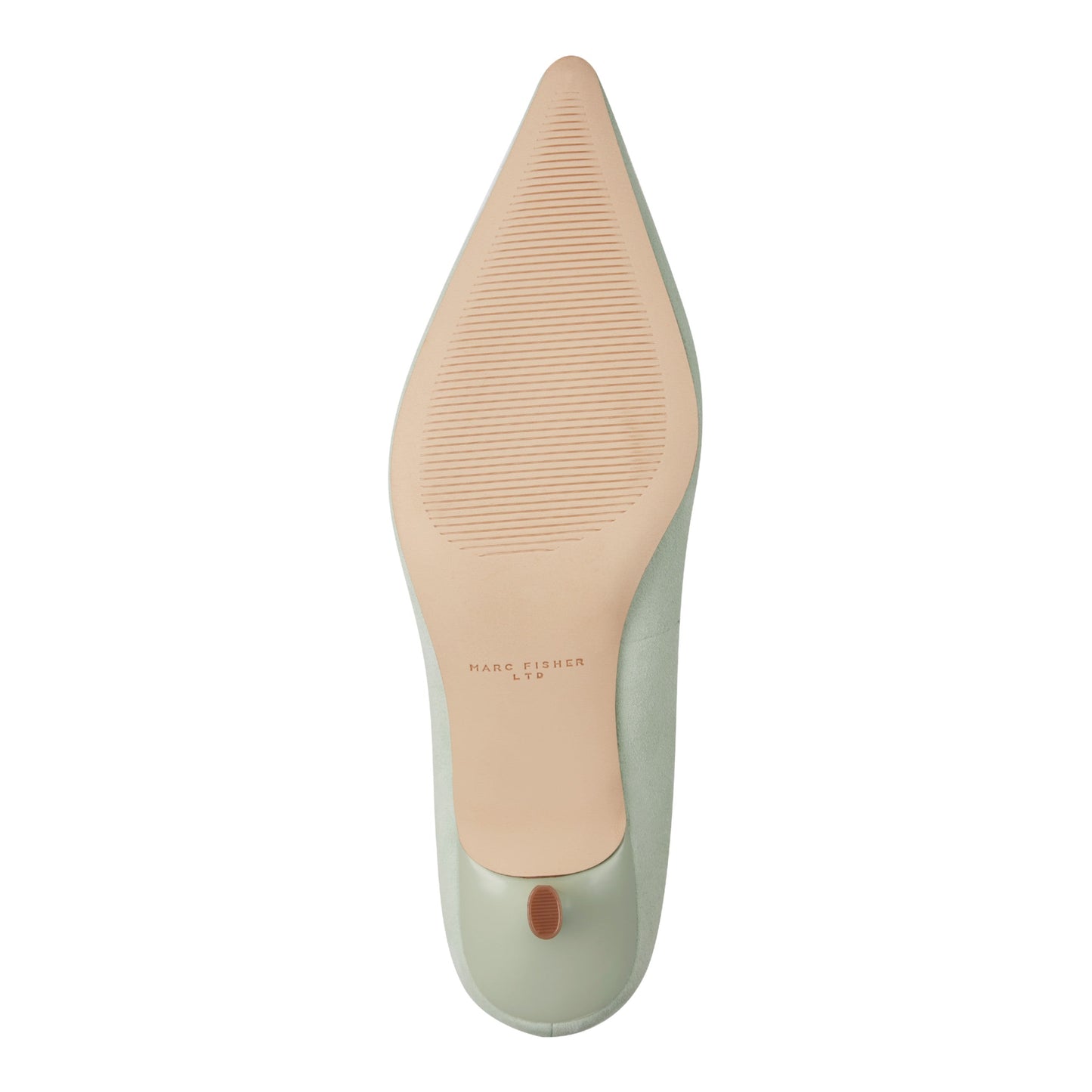 Marc Fisher Calynna Leather Kitten Heel Pump - Mint Suede
