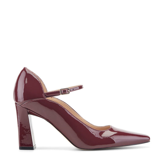 Marc Fisher Genevie Mary Jane Pump - Red Patent Leather